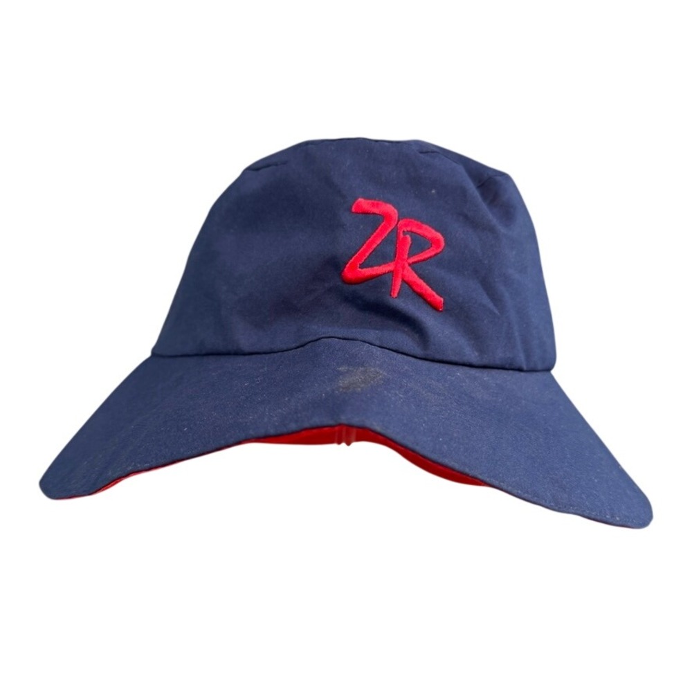Zero Restriction Gore-Tex Bucket Hat Navy Blue Red Waterproof Made in USA OSFA